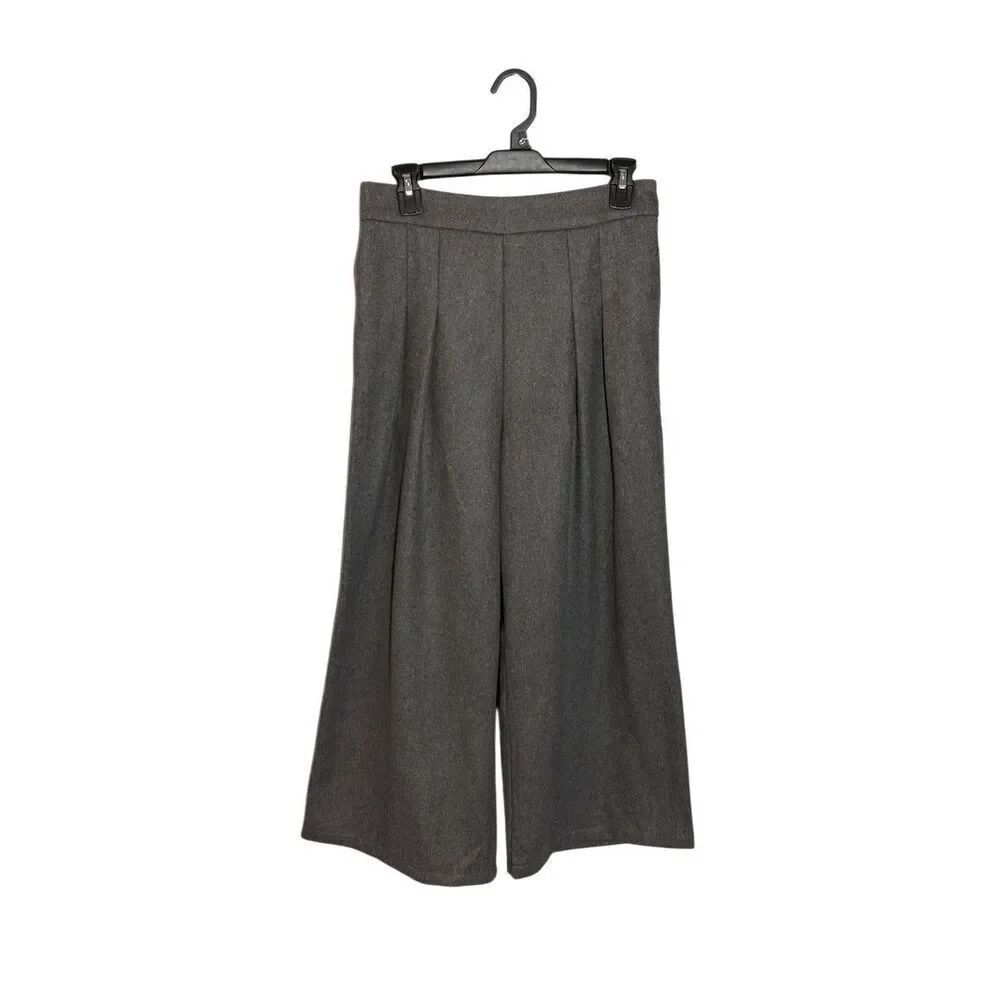 NWT Chouyatou gray wide leg wool blend pants- M